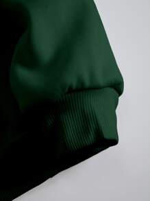 SHEIN Essnce 字母圖案加絨內裏運動衫