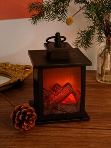 1 pieza Decoración chimenea LED linterna