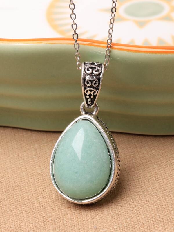 Waterdrop Charm Necklace SHEIN USA