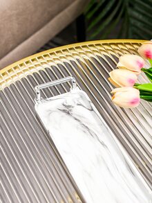 1 szt. Marmurowa taca na przekąski - Wielokolorowe - Zobacz 4