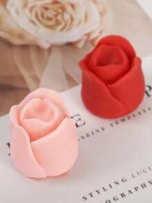 1pc Flower Shaped DIY Silicone Mold - White - View 4