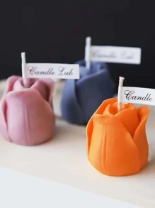 1pc Flower Shaped DIY Silicone Mold - White - View 6