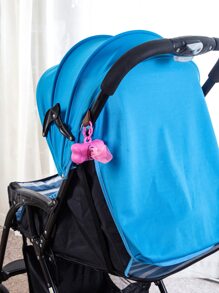 1pc Storage Container & 3pcs Baby Garbage Bags, 45 Count (unfolded Size 30x22cm), Convenient For Carrying And Cleaning - Hot Pink - View 2