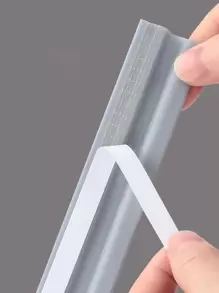 1pc Soundproof Sealing Strip, Grey Self Adhesive Windproof Door Bottom Sealing Tape For Household - Grey - View 4
