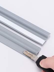 1pc Soundproof Sealing Strip, Grey Self Adhesive Windproof Door Bottom Sealing Tape For Household - Grey - View 5