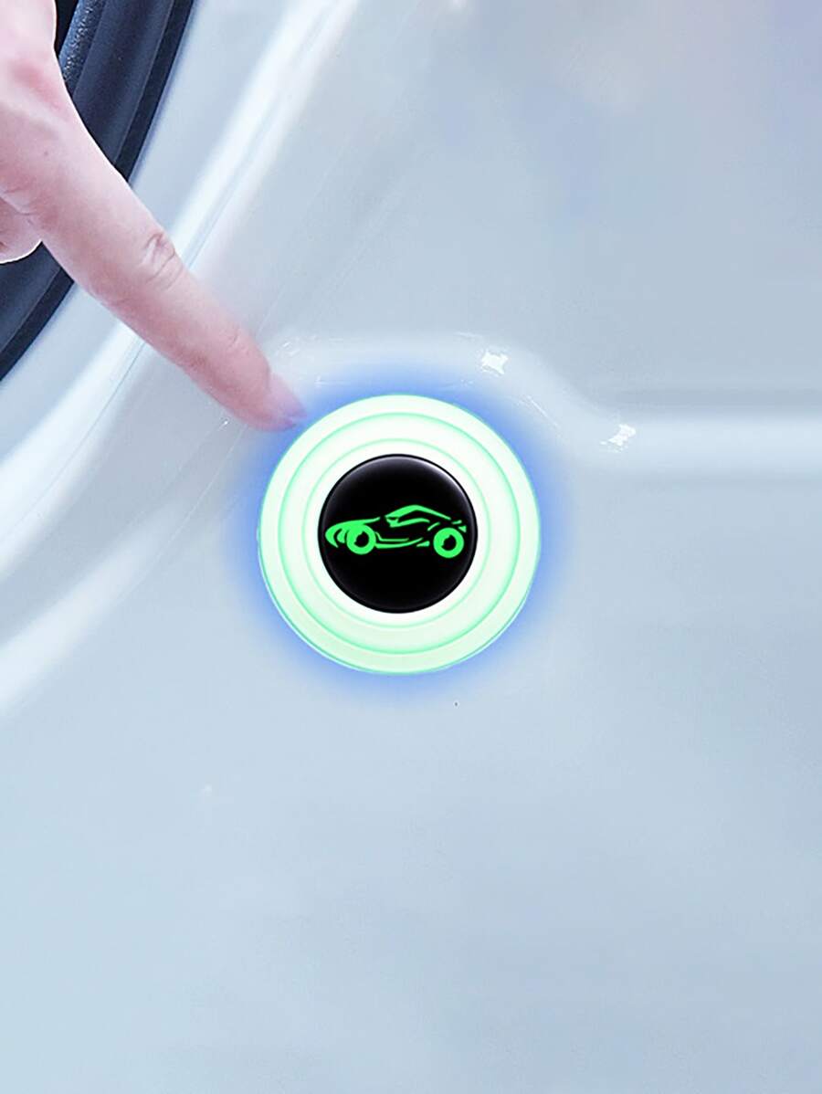 4入組車圖案夜光門擋 - 彩色 - 查看 1