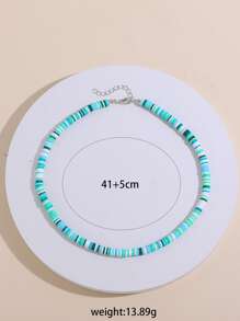 撞色串珠項鏈 - 彩色 - 查看 5