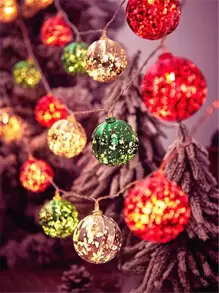 1入組10 Led 2m聖誕節日燈 - 黃色 - 查看 1