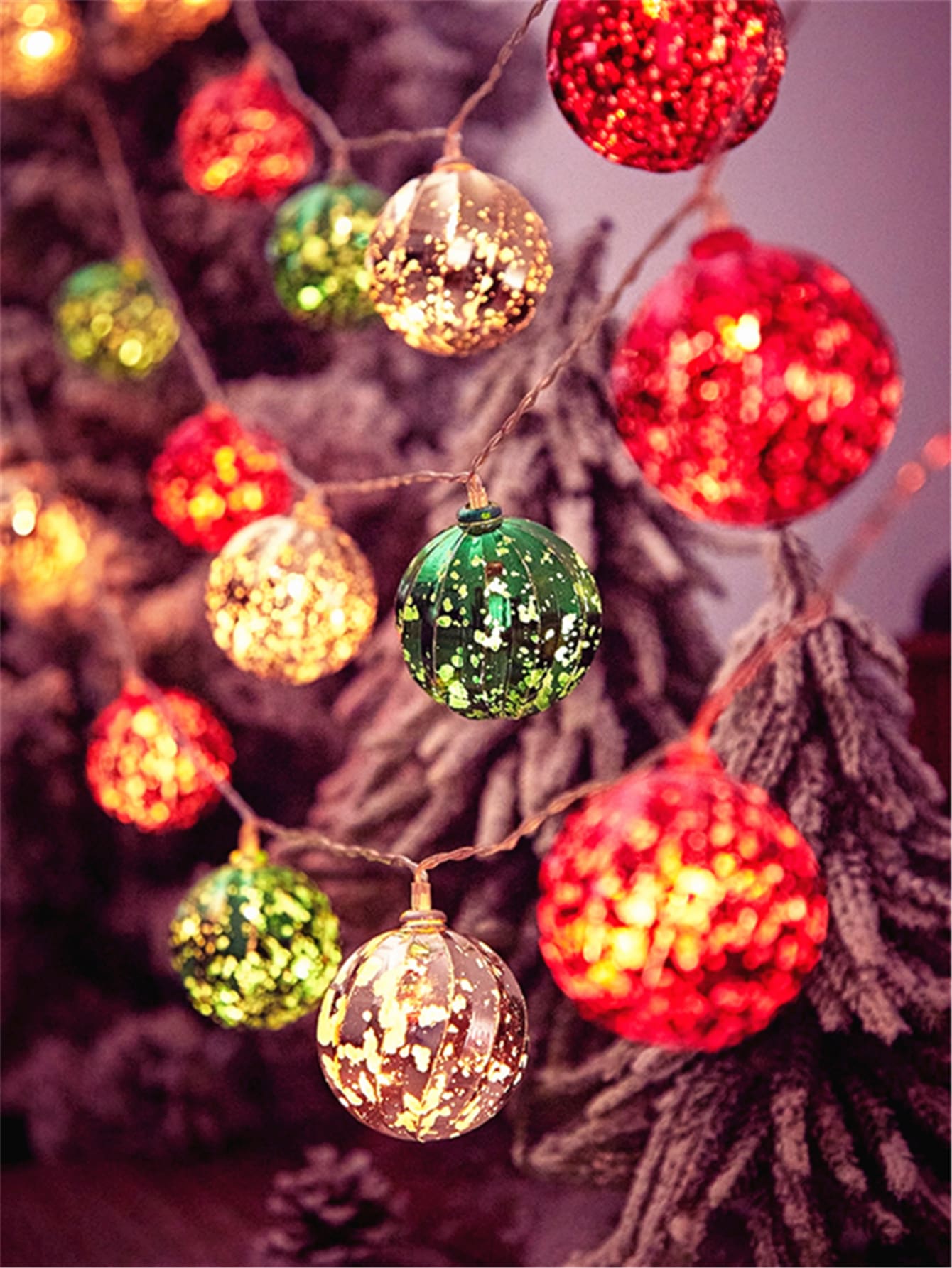 1入組10 Led 2m聖誕節日燈 - 黃色 - 查看 1