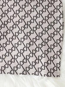 Girls High Low Hem Tee & Allover Print Tank Dress - Multicolor - View 4