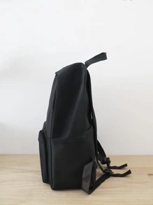 4pcs Minimalist Functional Backpack Set School Bag Set For Graduate, Teen Girls, Freshman, Sophomore, Junior & Senior In College, University & High School, Perfect For Outdoors ,Travel & Back To School - Black - View 5