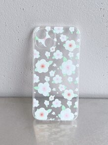 花卉圖案透明手機殼 - 彩色 - 查看 2