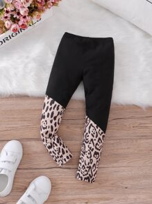 Toddler Girls Leopard Print Leggings - Multicolor - View 1