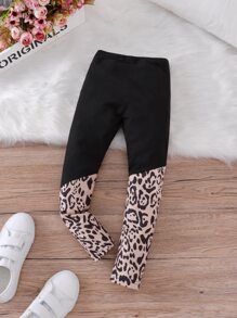 Toddler Girls Leopard Print Leggings - Multicolor - View 2