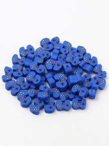 50入組遊戲控制器形狀軟黏土珠子適用於DIY手鍊製作 - 彩色 - 查看 1