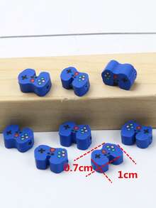 50入組遊戲控制器形狀軟黏土珠子適用於DIY手鍊製作 - 彩色 - 查看 3