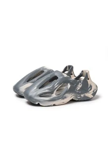 刷圖案鏤空洞洞鞋 - 彩色 - 查看 3