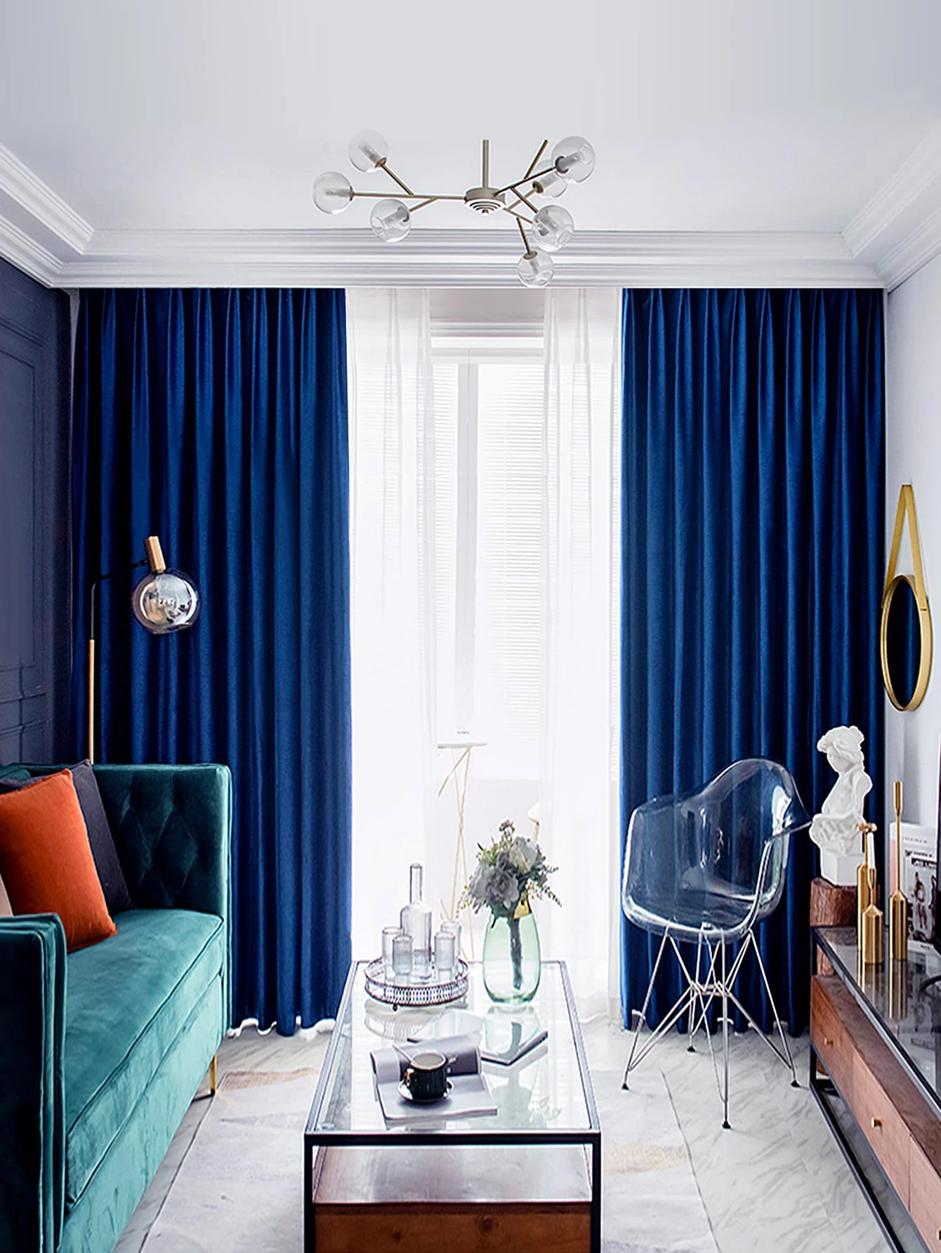 Royal Blue Curtains For Living Room Matttroy