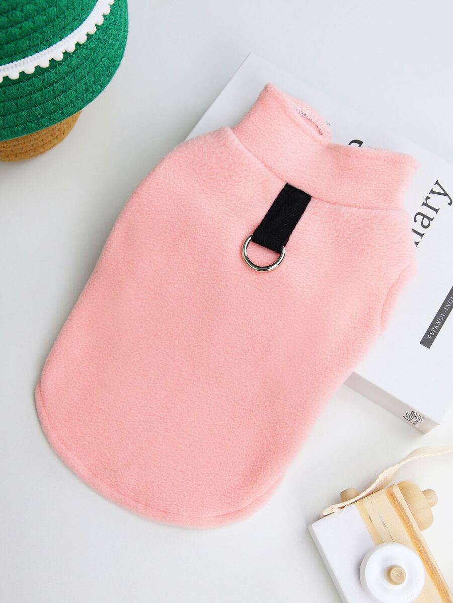 北歐風格休閒背心 - 粉色 - 查看 1