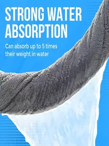 Ultra Fine Fiber Thick Grey Sports Towel Home Bathroom Decor Beach Essentials Back To School - Grey - View 3