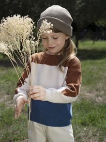 SHEIN Niñas Jersey de color combinado - Multicolor - Ver 1