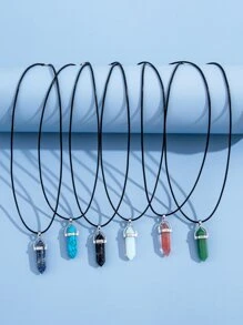 6 cái mặt dây chuyền hình học vòng cổ - Nhiều màu - Xem 2