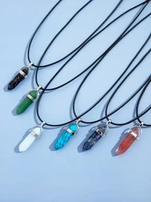 6 cái mặt dây chuyền hình học vòng cổ - Nhiều màu - Xem 3