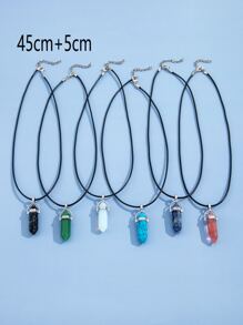 6 cái mặt dây chuyền hình học vòng cổ - Nhiều màu - Xem 4