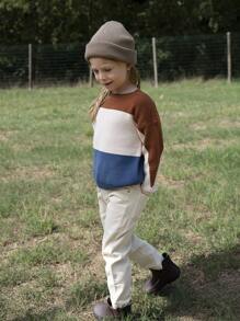 SHEIN Niñas Jersey de color combinado - Multicolor - Ver 6