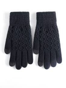 Minimalist Solid Gloves - Black - View 2