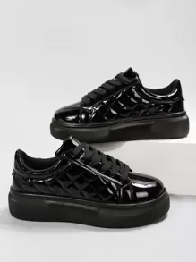 Giày bốt cổ điển mũi nhọn đính sequin lấp lánh thời trang thu/đông, hoàn hảo khi kết hợp với áo khoác cardigan/áo len, giày bốt cổ điển lấp lánh màu hồng phong cách tiệc tùng, giày thể thao cho nữ - màu đen - Xem 3