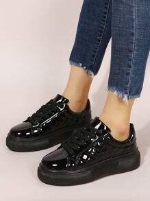 Giày bốt cổ điển mũi nhọn đính sequin lấp lánh thời trang thu/đông, hoàn hảo khi kết hợp với áo khoác cardigan/áo len, giày bốt cổ điển lấp lánh màu hồng phong cách tiệc tùng, giày thể thao cho nữ - màu đen - Xem 6