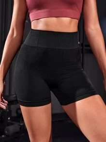 Easithlete Quần Shorts Thể thao Nữ màu trơn - màu đen - Xem 4