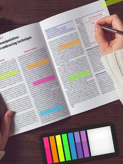 1pc Color Block Index Sticker