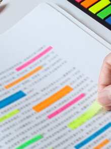 1 st Kleurblok Index Sticker - Veel kleurig - Bekijken 5