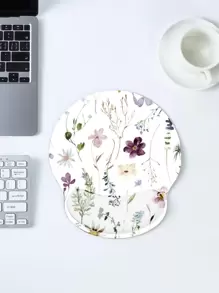 Floral Print Mouse Pad, Desk Mouse Pad