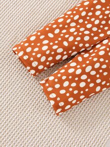 Baby Deer Embroidery Teddy Sweatshirt & Trousers - Multicolor - View 7