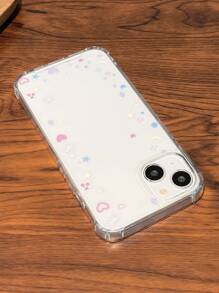 Ốp lưng PC Acrylic trong suốt 2 trong 1 họa tiết ngôi sao, mặt trăng và bướm của Apple tương thích với iPhone 16/iPhone 16 Pro/iPhone 16 Plus/iPhone 16 Pro Max/iPhone 15 Pro Max/11/12/13/14/12 Mini/14 Plus Chống nước, chống sốc, chống rơi, chống trầy xước - Trong sáng - Xem 5