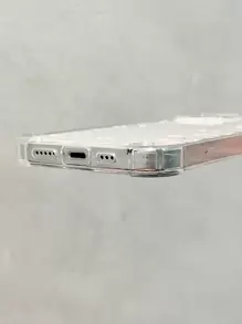 Ốp lưng PC Acrylic trong suốt 2 trong 1 họa tiết ngôi sao, mặt trăng và bướm của Apple tương thích với iPhone 16/iPhone 16 Pro/iPhone 16 Plus/iPhone 16 Pro Max/iPhone 15 Pro Max/11/12/13/14/12 Mini/14 Plus Chống nước, chống sốc, chống rơi, chống trầy xước - Trong sáng - Xem 6