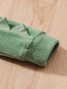 Baby Boy Cartoon Embroidery Triangle Trim Sweatshirt & Pants - Multicolor - View 10