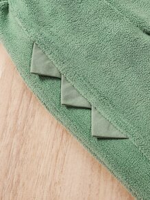 Baby Boy Cartoon Embroidery Triangle Trim Sweatshirt & Pants - Multicolor - View 12