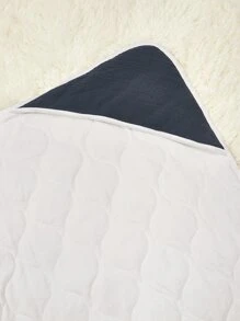 1 cái chăn quấn trơn sang trọng cho trẻ sơ sinh - Màu xanh bụi bặm - Xem 8