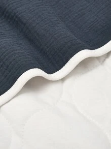 1 cái chăn quấn trơn sang trọng cho trẻ sơ sinh - Màu xanh bụi bặm - Xem 9