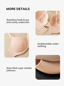 LUVLETTE T恤文胸 - 淺粉色 - 查看 6