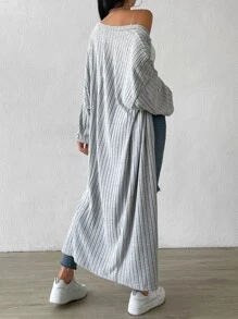 SHEIN EZwear 落肩袖開門襟外套