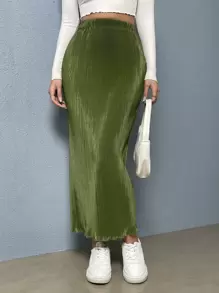 SHEIN Essnce 彈性腰帶鉛筆裙