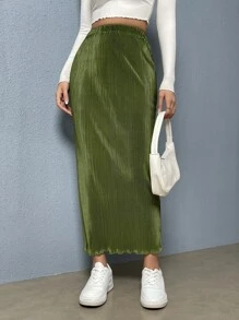 SHEIN Essnce 彈性腰帶鉛筆裙