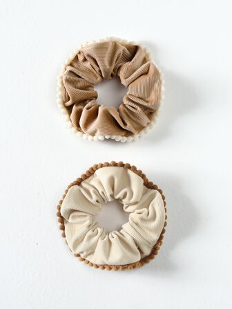 2入組雙色大腸髮圈