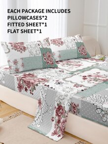 花朵印花床單套裝不附帶內芯 - 彩色 - 查看 6