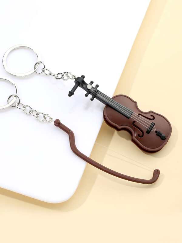 2pcs Musical Instrument Charm Keychain SHEIN USA